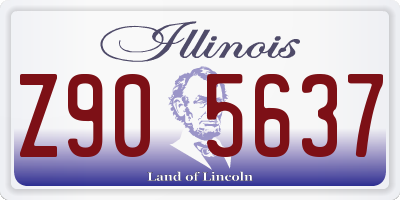IL license plate Z905637