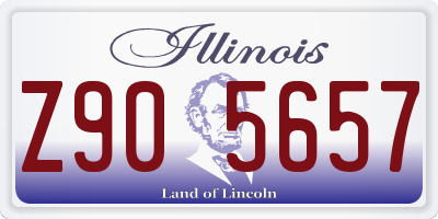 IL license plate Z905657