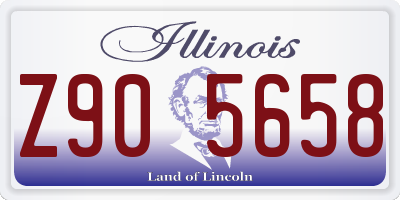 IL license plate Z905658