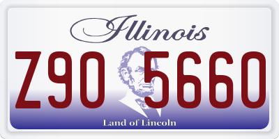 IL license plate Z905660
