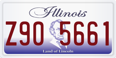 IL license plate Z905661