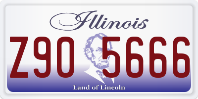IL license plate Z905666
