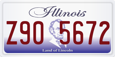 IL license plate Z905672