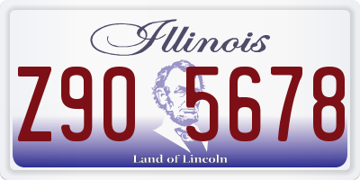 IL license plate Z905678