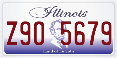 IL license plate Z905679