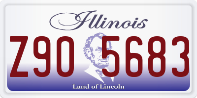 IL license plate Z905683