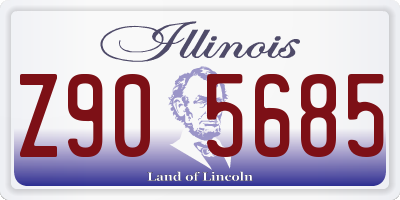 IL license plate Z905685