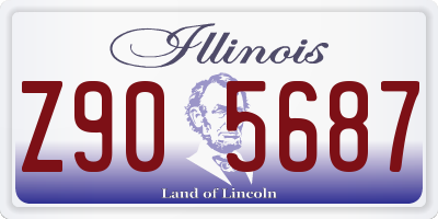 IL license plate Z905687