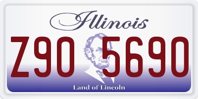 IL license plate Z905690