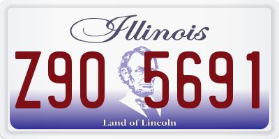 IL license plate Z905691