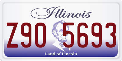 IL license plate Z905693
