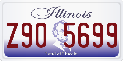 IL license plate Z905699