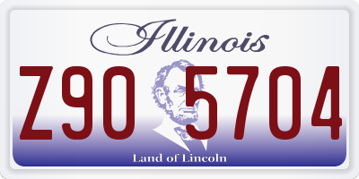 IL license plate Z905704