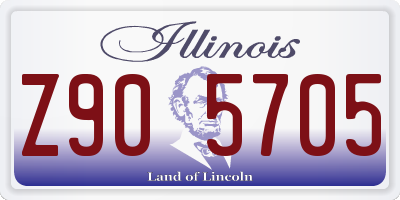 IL license plate Z905705