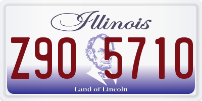 IL license plate Z905710