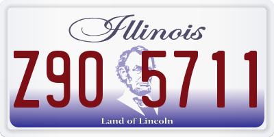 IL license plate Z905711