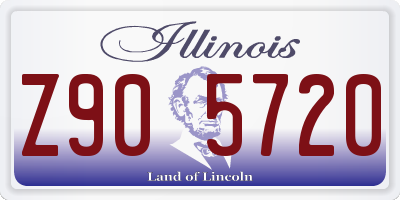 IL license plate Z905720