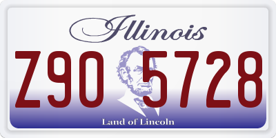IL license plate Z905728