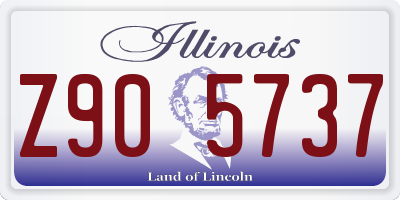 IL license plate Z905737