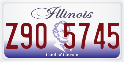 IL license plate Z905745