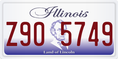 IL license plate Z905749