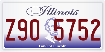 IL license plate Z905752