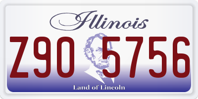 IL license plate Z905756