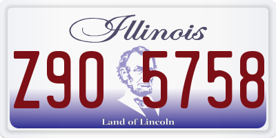 IL license plate Z905758