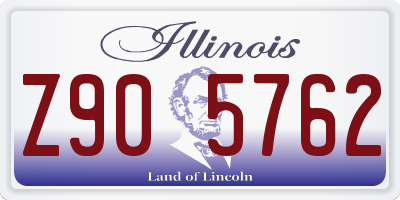 IL license plate Z905762