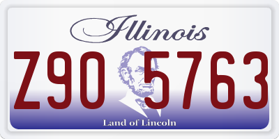 IL license plate Z905763