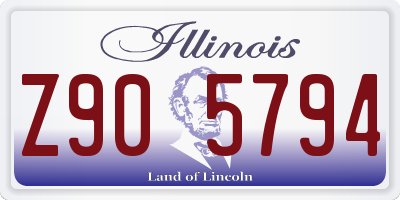 IL license plate Z905794