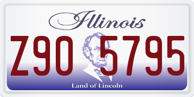 IL license plate Z905795