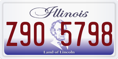 IL license plate Z905798