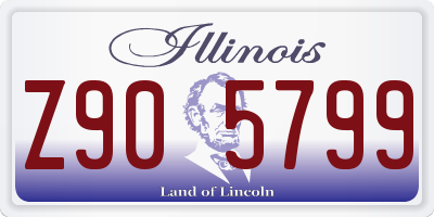 IL license plate Z905799