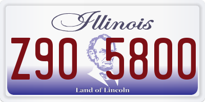 IL license plate Z905800
