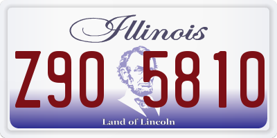 IL license plate Z905810