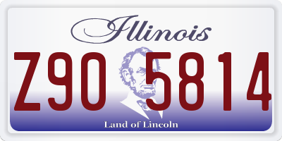 IL license plate Z905814