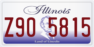 IL license plate Z905815