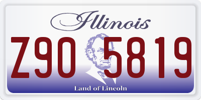 IL license plate Z905819