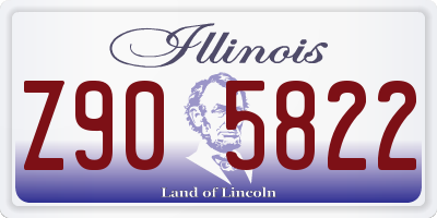 IL license plate Z905822