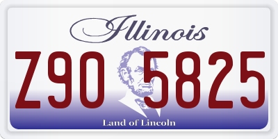 IL license plate Z905825