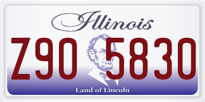 IL license plate Z905830
