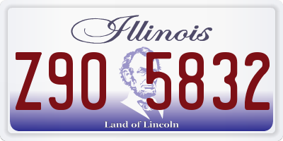 IL license plate Z905832