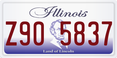 IL license plate Z905837