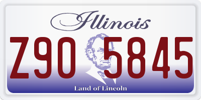 IL license plate Z905845