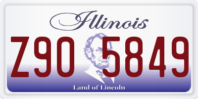 IL license plate Z905849