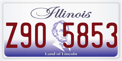 IL license plate Z905853
