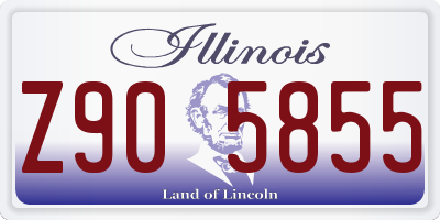 IL license plate Z905855