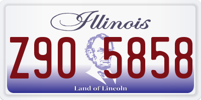 IL license plate Z905858