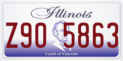 IL license plate Z905863